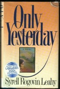 cover image Only Yesterday