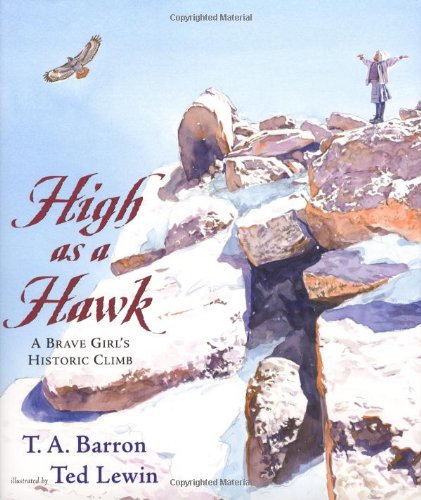 cover image HIGH AS A HAWK: A Brave Girl's Historic Climb