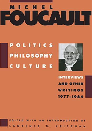 cover image Politics, Philosophy, Culture: Interviews and Other Writings, 1977-1984