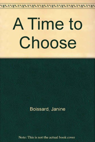 cover image A Time to Choose
