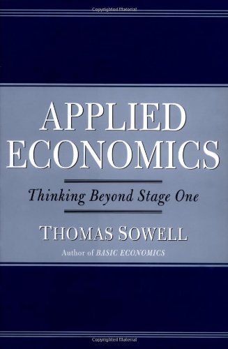 cover image APPLIED ECONOMICS: Thinking Beyond Stage One