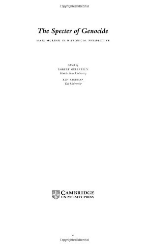cover image THE SPECTER OF GENOCIDE: Mass Murder in Historical Perspective
