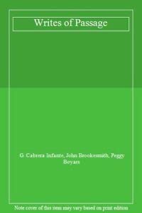 cover image Writes of Passage