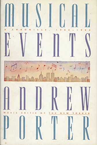 cover image Musical Events: A Chronicle, 1980-1983