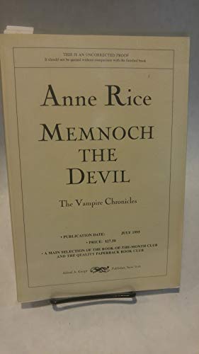 cover image Memnoch the Devil