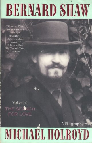 cover image Bernard Shaw V 1: The Search for Love (1856-1898)