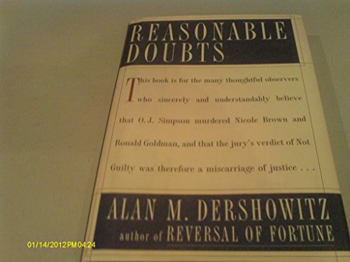 cover image Reasonable Doubts: The O.J. Simpson Case and the Criminal Justice System