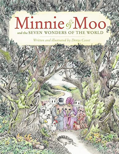 cover image MINNIE & MOO AND THE SEVEN WONDERS OF THE WORLD