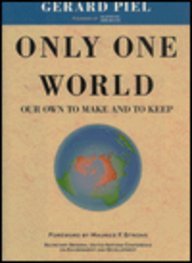 cover image Only One World: Our Own to Make and to Keep