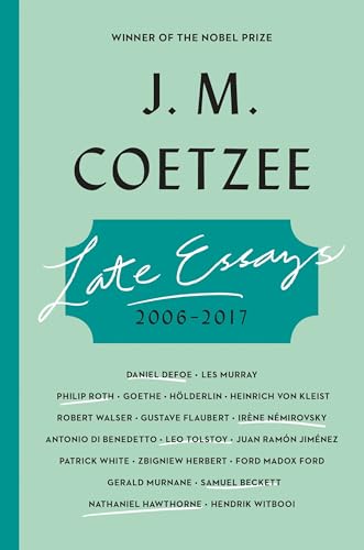 cover image Late Essays: 2006–2017