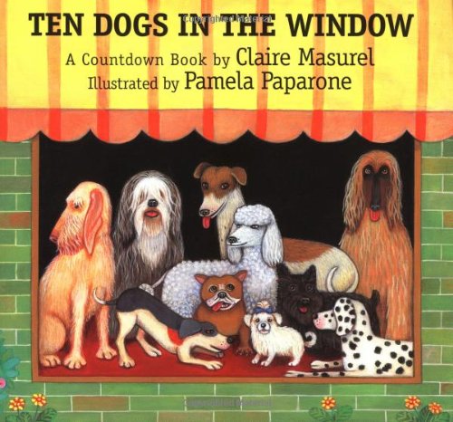 cover image Ten Dogs in the Window: A Countdown Book
