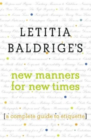 cover image LETITIA BALDRIGE'S NEW MANNERS FOR NEW TIMES