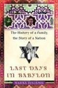 cover image Last Days in Babylon: The History of a Family, the Story of a Nation