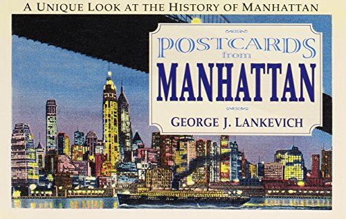 cover image POSTCARDS FROM MANHATTAN: Sights & Sentiments from the Last Century