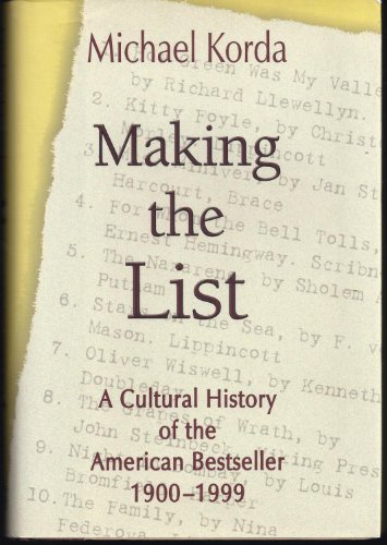 cover image MAKING THE LIST: A Cultural History of the American Bestseller 1900–1999