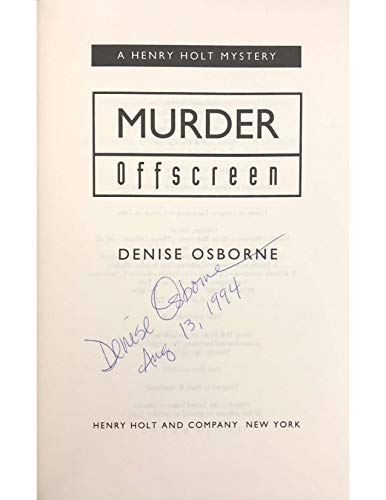 cover image Murder Offscreen: A Queenie Davilov Mystery