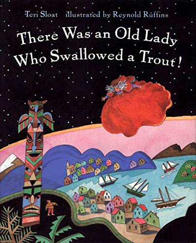 cover image THERE WAS AN OLD LADY WHO SWALLOWED A TROUT