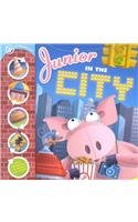 cover image Junior in the City: A Spinwheels Book