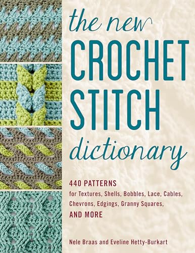 cover image The New Crochet Stitch Dictionary: 440 Patterns for Textures, Shells, Bobbles, Lace, Cables, Chevrons, Edgings, Granny Squares, and More