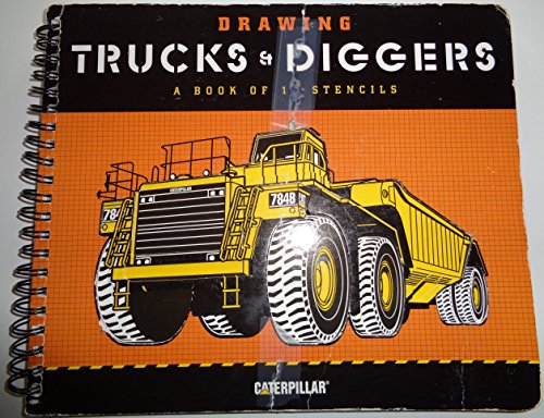 cover image Drawing Trucks and Diggers: A Book of 10 Stencils [With Ten Different Stencils]