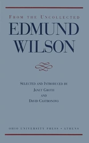 cover image From Uncollected Edmund Wilson