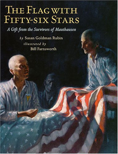 cover image THE FLAG WITH FIFTY-SIX STARS: A Gift from the Survivors of Mauthausen