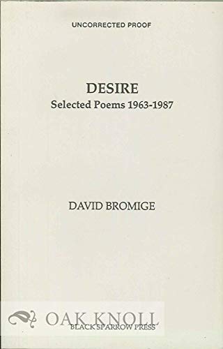 cover image Desire: Selected Poems, 1963-1987