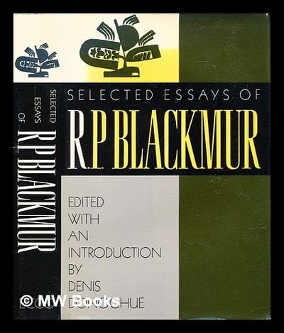cover image Selected Essays of R.P. Blackmur