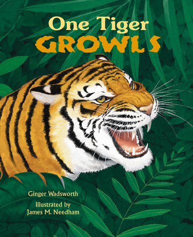 cover image One Tiger Growls: A Counting Book of Animal Sounds