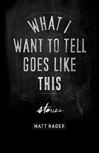 cover image What I Want to Tell Goes Like This