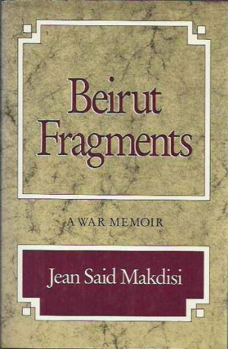 cover image Beirut Fragments: A War Memoir