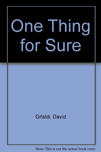 cover image One Thing for Sure