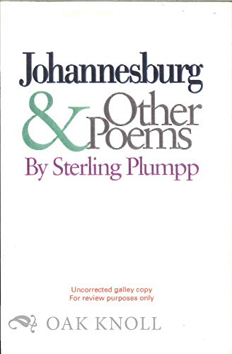 cover image Johannesburg & Other Poems