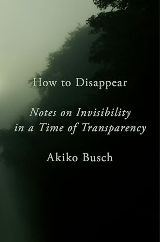 cover image How to Disappear: Notes on Invisibility in a Time of Transparency 