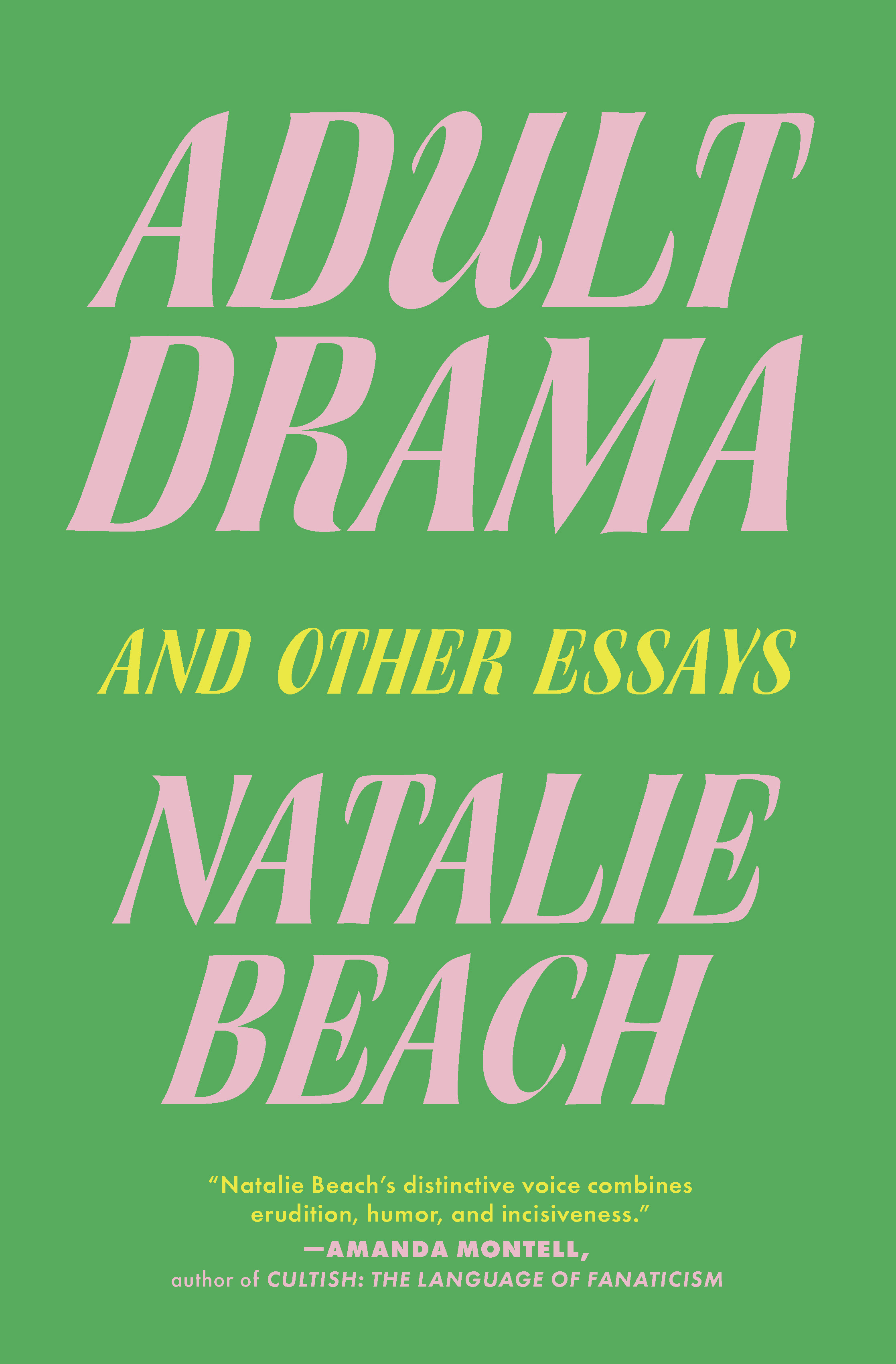 cover image Adult Drama and Other Essays