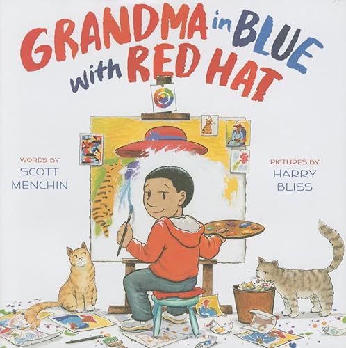 cover image Grandma in Blue with Red Hat