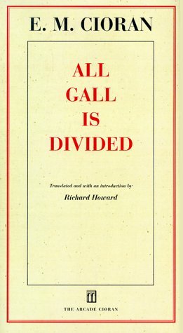 cover image All Gall Is Divided: Aphorisms