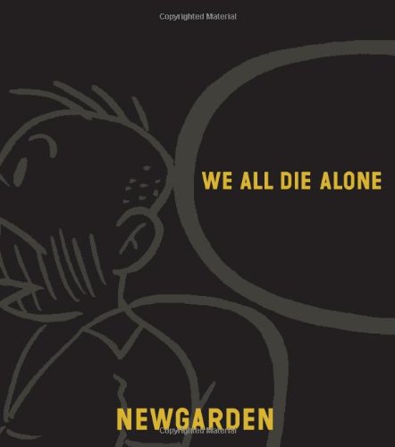 cover image We All Die Alone: A Collection of Cartoons and Jokes