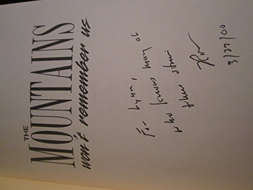 cover image The Mountains Won't Remember Us: And Other Stories