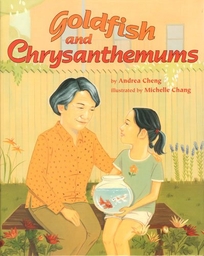 GOLDFISH AND CHRYSANTHEMUMS