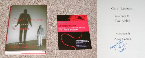 cover image Grief Lessons: Four Plays by Euripides