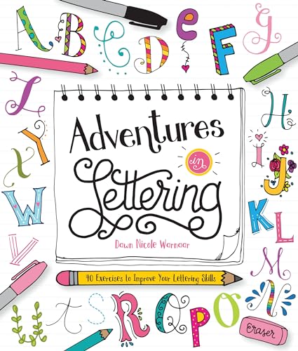 cover image Adventures in Lettering: 40 Exercises to Improve Your Lettering Skills
