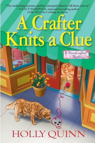 cover image A Crafter Knits a Clue: A Handcrafted Mystery