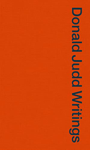cover image Donald Judd Writings