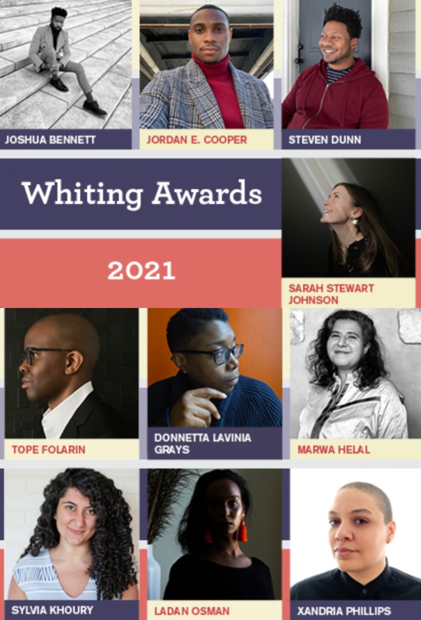 2021 Whiting Award Winners Announced