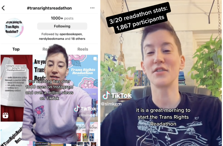 Author Sim Kern Launches #TransRightsReadathon