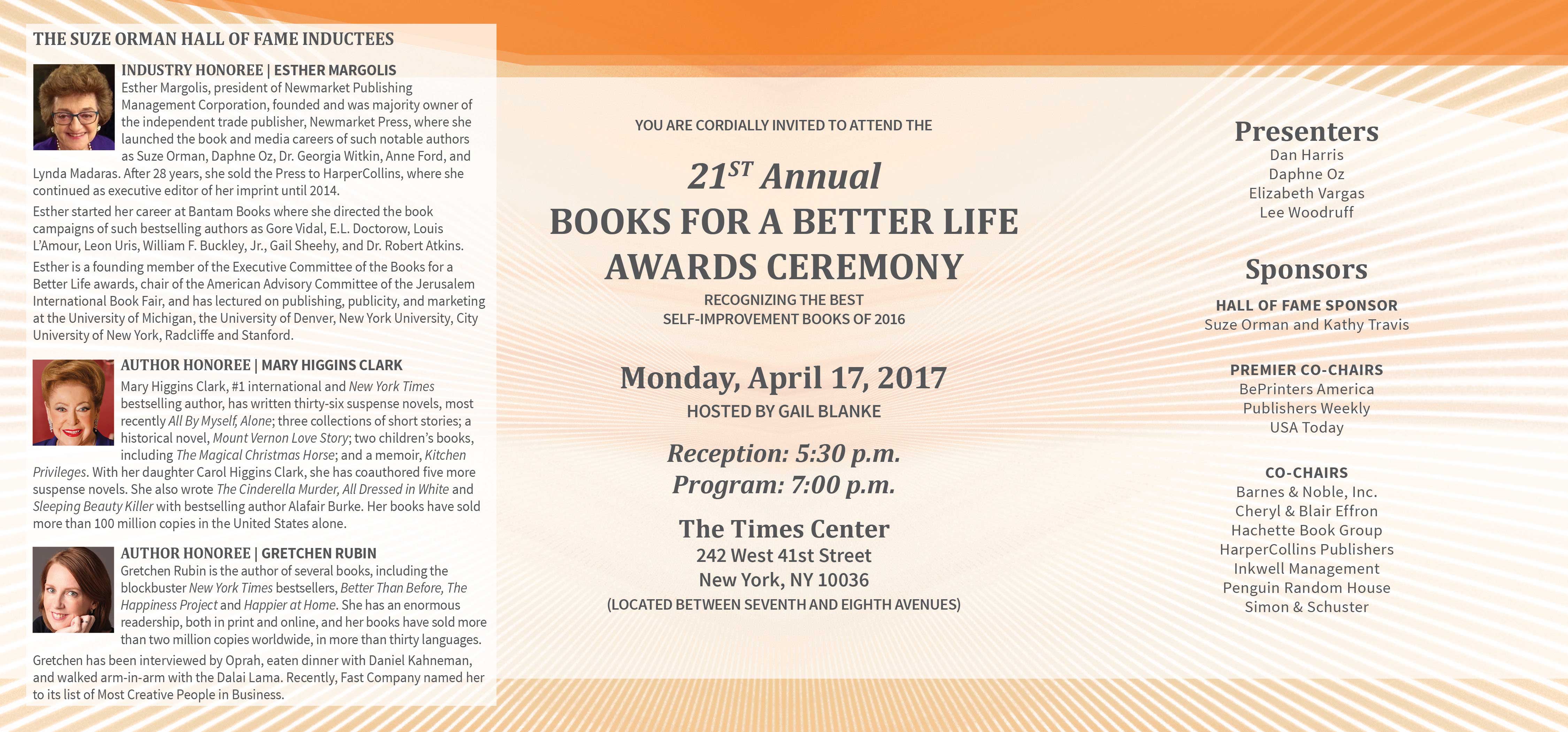 National MS Society Names New Books for a Better Life Hall of Famers