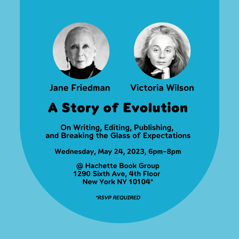 NYBF to Host Conversation with Jane Friedman, Victoria Wilson